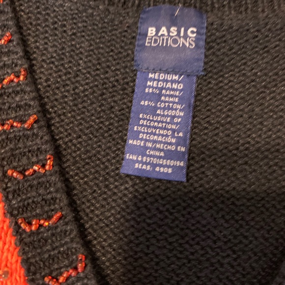 SOLD M details vintage halloween knitted vest - Picture 6 of 14